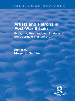 cover image of Artists and Patrons in Post-war Britain